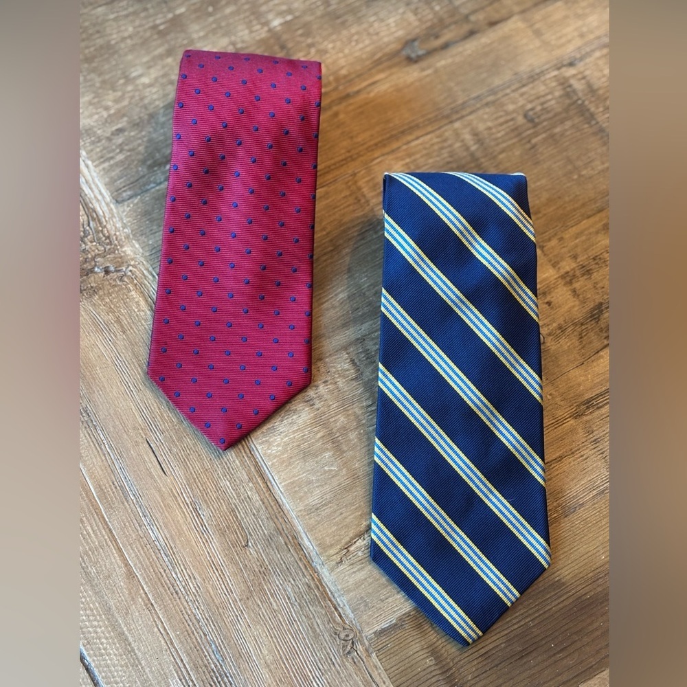 (2) Brooks Brothers Makers Silk Tie. Designer | Luxury | Striped. Men’s Sz- 58”L - Picture 3 of 10